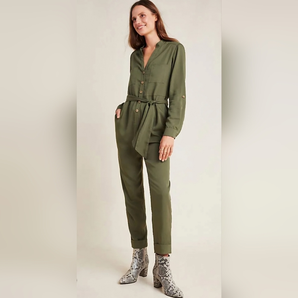 Anthropologie Anthropologie +Preston Utility Jumpsuit (MISSING BELT)